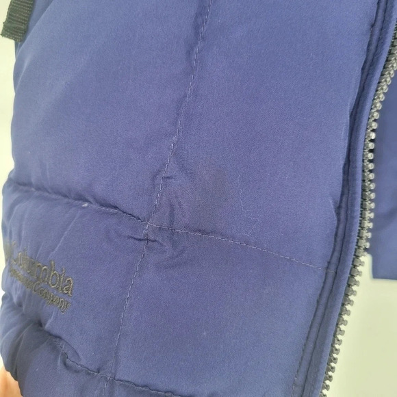 Columbia womens blue puffer feather & down vest size small - Picture 7 of 8
